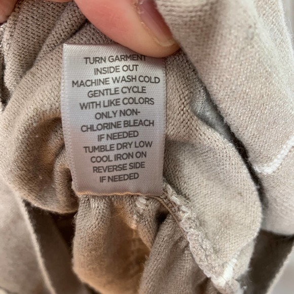 3/$20 AVENUE plus size brown striped ruched side lightweight sweater SZ 22/24 - Picture 5 of 7